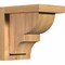 Ekena Millwork Ridgewood Smooth Corbel w/Backplate, Western Red Cedar, 5 1/2"W x 8"D x 8"H COR06X08X08RID01SWR - alternate 1